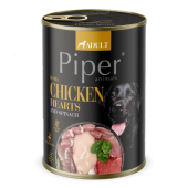 Piper Adult Dog храна за кучета с пилешки сърца, кафяв ориз и спанак